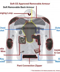 M-BOSS Motorcycle Apparel M Boss Motorcycle Apparel BOS11704 Men's Black Textile Jacket With Reflective Skulls Motorcycle Jackets