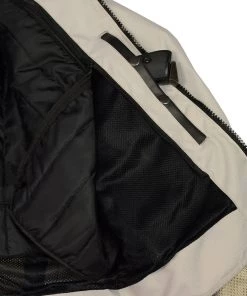 M-BOSS Motorcycle Apparel M Boss Motorcycle Apparel BOS11705 Men's Silver Mesh And Nylon Racer Jacket With Armor Motorcycle Jackets