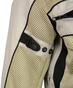 M-BOSS Motorcycle Apparel M Boss Motorcycle Apparel BOS11705 Men's Silver Mesh And Nylon Racer Jacket With Armor Motorcycle Jackets