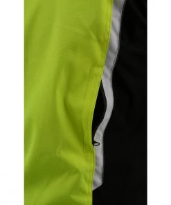 Motorcycle Jackets M-Boss Motorcycle Apparel BOS11707 Men's Armored High Visibility Green Textile And Mesh Racer Jacket