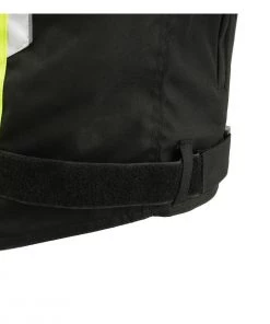 Motorcycle Jackets M-Boss Motorcycle Apparel BOS11707 Men's Armored High Visibility Green Textile And Mesh Racer Jacket