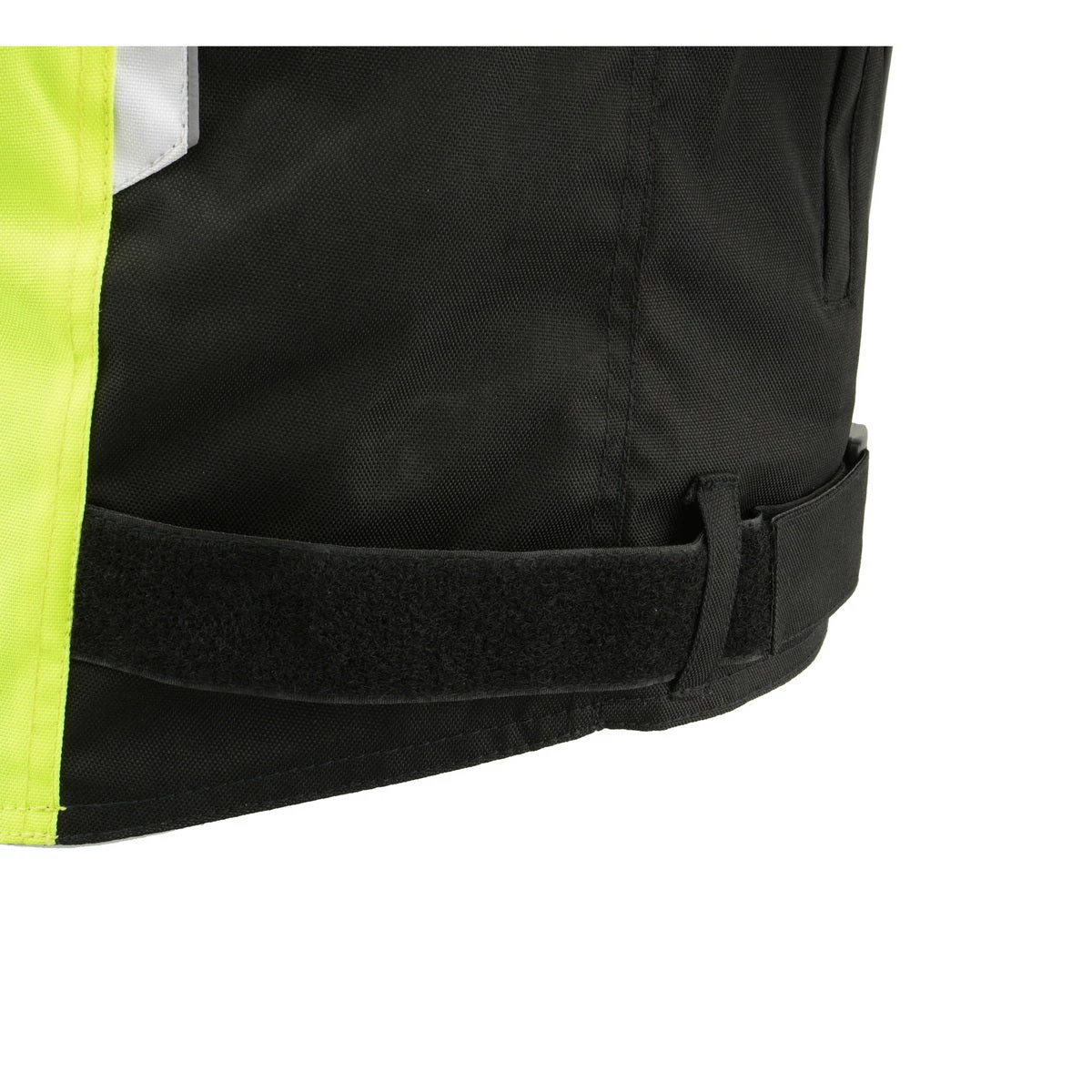 Motorcycle Jackets M-Boss Motorcycle Apparel BOS11707 Men's Armored High Visibility Green Textile And Mesh Racer Jacket