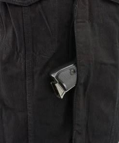 M-BOSS Motorcycle Apparel Motorcycle Vests M Boss Motorcycle Apparel BOS13002 Men's Black Denim Club Style Side Lace Vest With Hidden Zipper