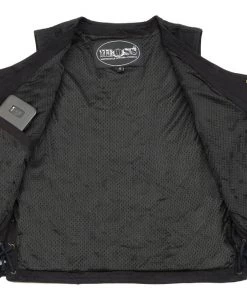 M-BOSS Motorcycle Apparel M Boss Motorcycle Apparel BOS13003 Men's Blue Denim Snap Front Side Lace Vest With Quick Draw Pocket