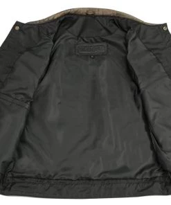 M-BOSS Motorcycle Apparel Motorcycle Vests M Boss Motorcycle Apparel BOS13502 Men's Distressed Grey Leather Motorcycle Vest