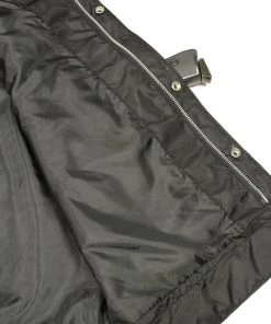 M-BOSS Motorcycle Apparel M Boss Motorcycle Apparel BOS13503 Men's Black Leather Side Lace Club Style Vest With Quick Draw Pocket Motorcycle Vests