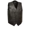 M-BOSS Motorcycle Apparel Motorcycle Vests M Boss Motorcycle Apparel BOS13513 Men's Black Classic Leather Vest