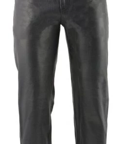 M-Boss Motorcycle Apparel BOS15570 Men’s Black Jean Style Leather Pants