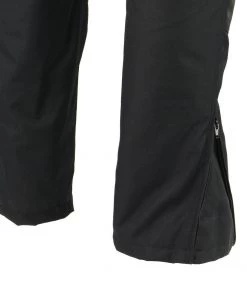 M-Boss Motorcycle Apparel BOS15572 Men's Black Waterproof Textile Street Pants With Knee Armor