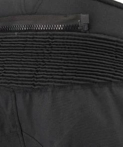 M-Boss Motorcycle Apparel BOS15572 Men's Black Waterproof Textile Street Pants With Knee Armor