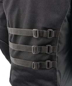 M-BOSS Motorcycle Apparel M Boss Motorcycle Apparel BOS22700 Ladies Black And Purple Mesh Jacket With Flower Printing Motorcycle Jackets