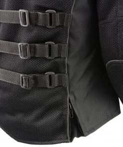 M-BOSS Motorcycle Apparel M Boss Motorcycle Apparel BOS22700 Ladies Black Mesh Jacket With Flower Printing