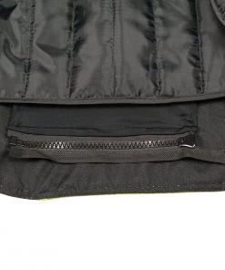 M-BOSS Motorcycle Apparel M Boss Motorcycle Apparel BOS22705 Ladies Hi Vis Green Mesh Racer Jacket With Open Neck Motorcycle Jackets