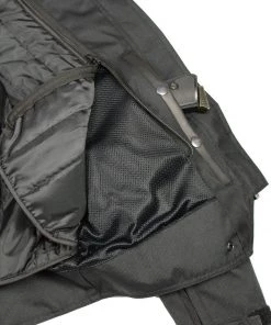 M-BOSS Motorcycle Apparel M Boss Motorcycle Apparel BOS22706 Ladies Black And Red Nylon Racer Jacket With Full Armor