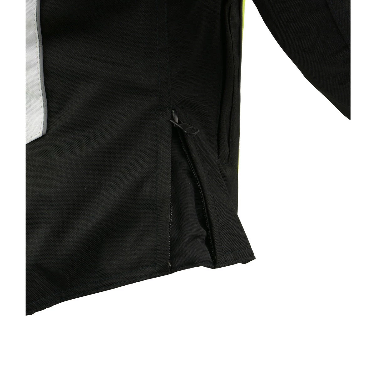 M-BOSS Motorcycle Apparel Motorcycle Jackets M Boss Apparel BOS22708 Ladies High Visibility Green Waterproof Moto Jacket With Armor