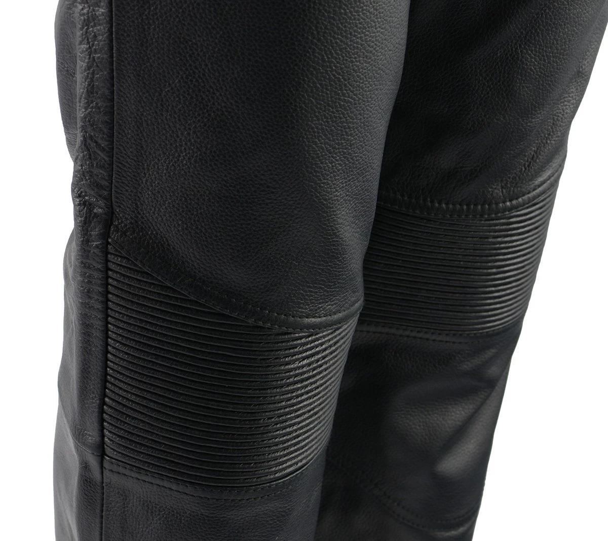 M-BOSS Motorcycle Apparel M Boss Motorcycle Apparel BOS26500 Ladies Black Vixen Leather Motorcycle Pants With Quilted Belt Detailing Motorycle Pants & Chaps