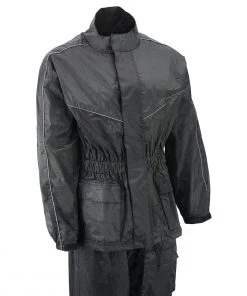 M-Boss Motorcycle Apparel BOS29601 Unisex Two-Piece Motorcycle Rain Gear Riding Gear