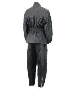 M-Boss Motorcycle Apparel BOS29601 Unisex Two-Piece Motorcycle Rain Gear Riding Gear
