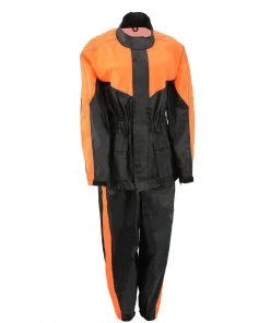 M-Boss Motorcycle Apparel BOS29601 Unisex Two-Piece Motorcycle Rain Gear Riding Gear