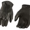 Xelement XG37533 Men's Black Welted Thermal Lined Leather Gloves