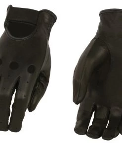 M-BOSS Motorcycle Apparel Riding Gear M Boss Motorcycle Apparel BOS37535 Ladies Black Unlined Classic Leather Driving Gloves