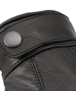 M-BOSS Motorcycle Apparel Riding Gear M Boss Motorcycle Apparel BOS37538 Men's'Flex Knuckles' Black Premium Leather Riding Gloves With Gel Palm