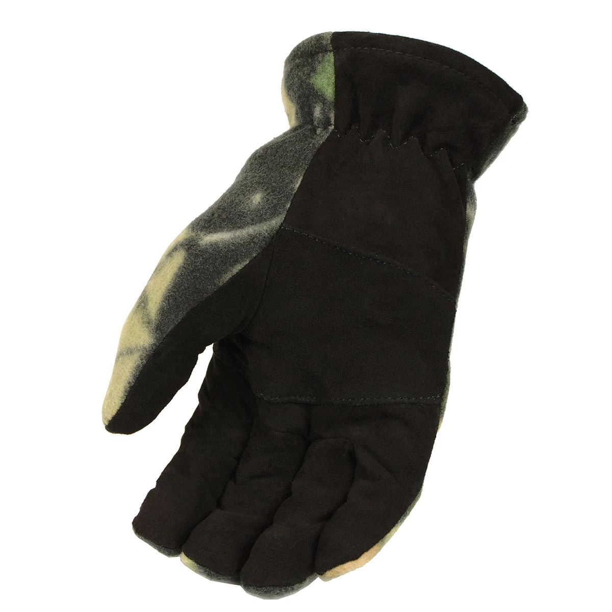 Riding Gear M-Boss Motorcycle Apparel BOS37553 Men's Camo Deer Suede Palm And Fleece Thermal Lined Gloves