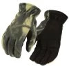 Riding Gear M-Boss Motorcycle Apparel BOS37553 Men's Camo Deer Suede Palm And Fleece Thermal Lined Gloves