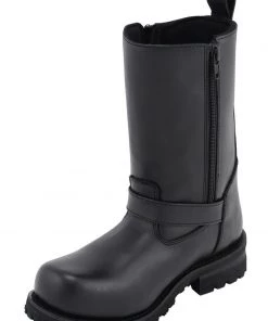 M-BOSS Motorcycle Apparel M Boss Motorcycle Apparel BOS49004 Men's 10 Inch Afterburner Leather Motorcycle Boots