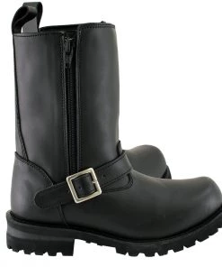 M-BOSS Motorcycle Apparel M Boss Motorcycle Apparel BOS49004 Men's 10 Inch Afterburner Leather Motorcycle Boots