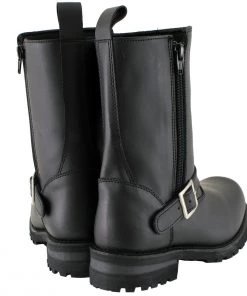 M-BOSS Motorcycle Apparel M Boss Motorcycle Apparel BOS49004 Men's 10 Inch Afterburner Leather Motorcycle Boots