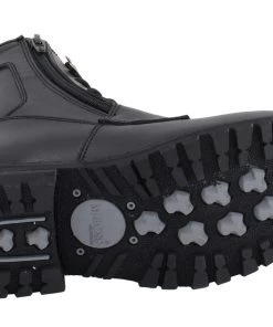 M-BOSS Motorcycle Apparel M Boss Motorcycle Apparel BOS49006 Men's 9 Inch Black Trooper Leather Motorcycle Boots Riding Gear