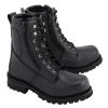 M-BOSS Motorcycle Apparel M Boss Motorcycle Apparel BOS49006 Men's 9 Inch Black Trooper Leather Motorcycle Boots Riding Gear