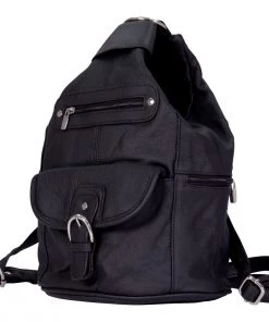 Riding Gear Hot Leathers BPA1011 6 Pocket Leather Backpack Purse