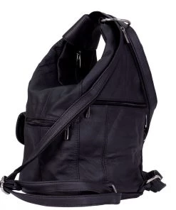 Riding Gear Hot Leathers BPA1011 6 Pocket Leather Backpack Purse