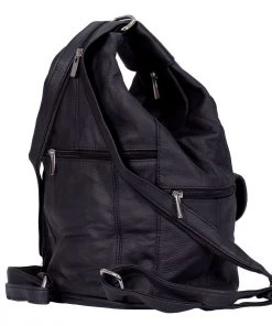 Riding Gear Hot Leathers BPA1011 6 Pocket Leather Backpack Purse