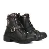 Riding Gear Hot Leathers BTL1004 Ladies 6-inch Black Lace-Up Leather Boots With Buckle Strap