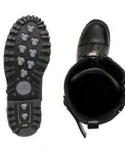 Riding Gear Hot Leathers BTL1005 Ladies 14-inch Black Knee-High Leather Boots With Side Zipper Entry