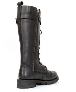 Hot Leathers BTL1007 Ladies Black Knee High Wild Roses Leather Boots Riding Gear