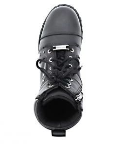 Hot Leathers BTL1010 Ladies 7-inch-Tall Zip-Up/Lace-Up Studded Boots Riding Gear