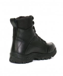 Riding Gear Hot Leathers BTM1010 Men's Black Leather Swat Style Lace Up Boots