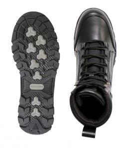 Riding Gear Hot Leathers BTM1010 Men's Black Leather Swat Style Lace Up Boots