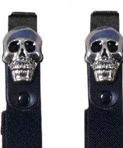 Riding Gear Hot Leathers BUA2010 Skulls Motorcycle Riding Pant Clips