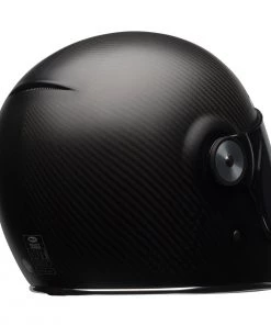 Bell Helmets Bell Bullitt Modern Classic Matte Black Carbon Full-Face Helmet Riding Gear