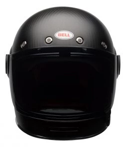 Bell Helmets Bell Bullitt Modern Classic Matte Black Carbon Full-Face Helmet Riding Gear
