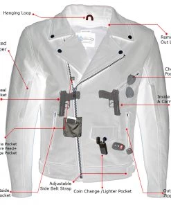 Leather Motorcycle Jackets Xelement BXU10580 Men's'Reaper' Matte Black Leather Moto Jacket