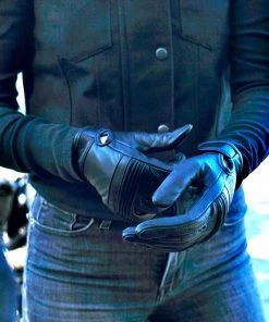 Milwaukee Leather MG7535 Men's Black'Flex Knuckles' Premium Leather Riding Gloves With Gel Palm Riding Gear