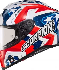 Riding Gear Scorpion Exo 75-1361 EXO-R1 'Air' Full Face Helmet Bautista Ls Red/White/Blue