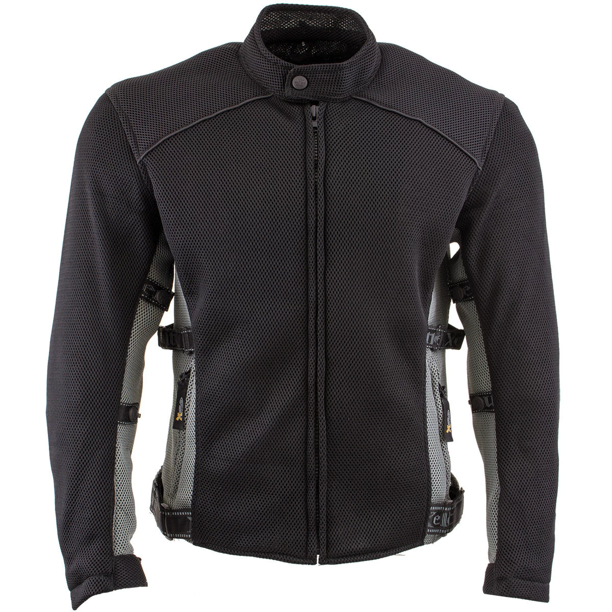 Motorcycle Jackets Xelement CF505 Men's 'Phantom Rider' Black Advanced Mesh Sports Jacket With X-Armor Protection