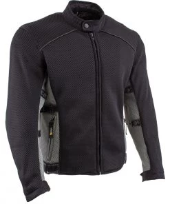 Motorcycle Jackets Xelement CF505 Men's'Phantom Rider' Black Advanced Mesh Sports Jacket With X-Armor Protection